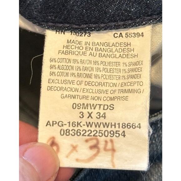 Wrangler Jeans Women 3 Blue Western Rodeo Cowgirl Straight Leg Denim‎ Outdoor - Picture 6 of 8